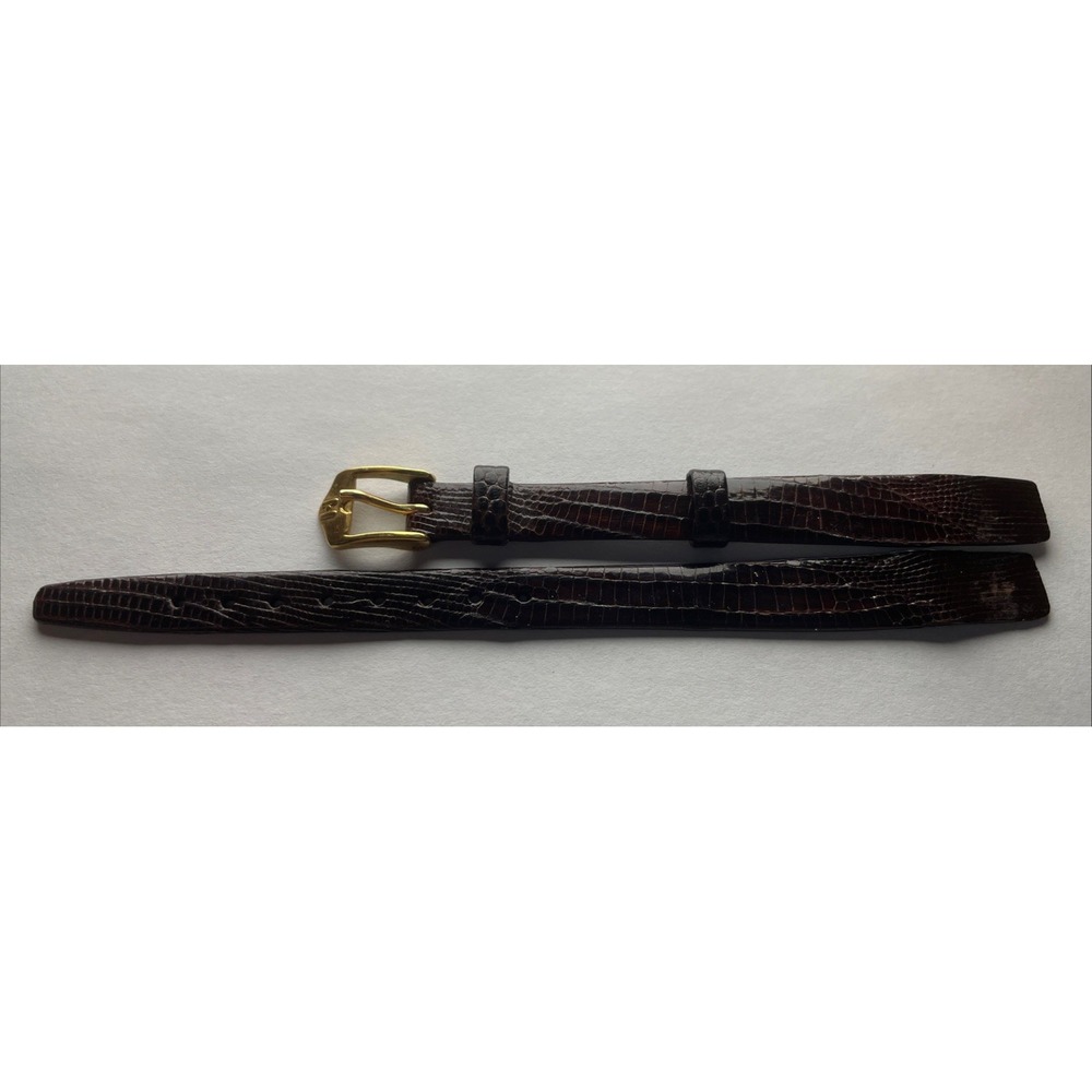 10mm Hirsch reptile Brown watch band Allergen‎ Free